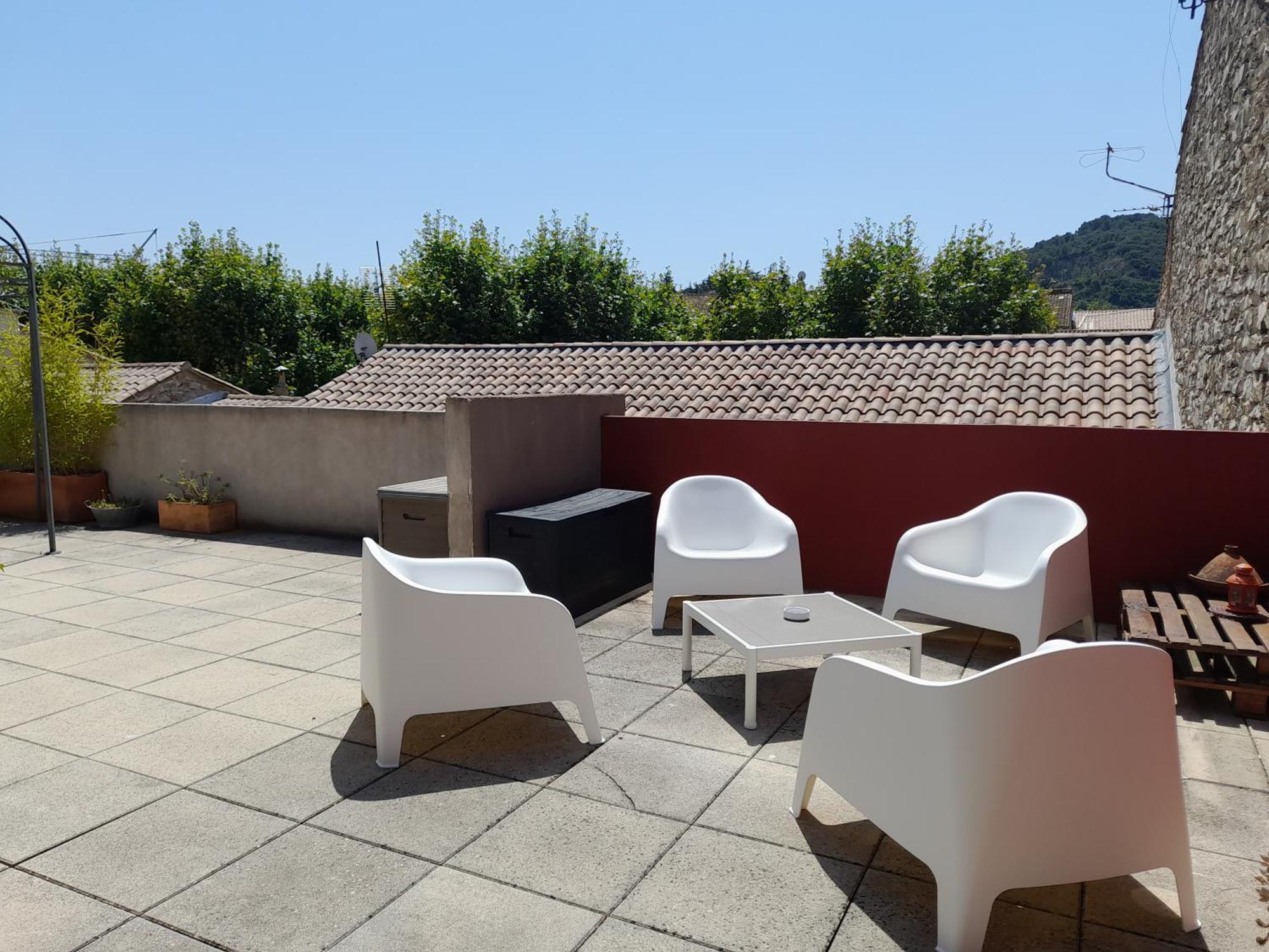 Ferienwohnung Grande Terrasse Et Vue Sur Le Site Antique Vaison-la-Romaine Exterior foto