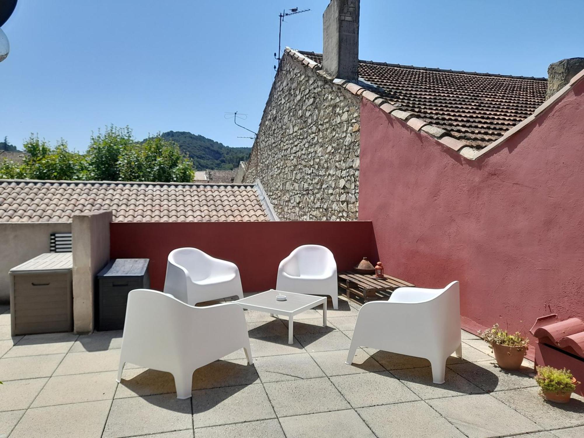 Ferienwohnung Grande Terrasse Et Vue Sur Le Site Antique Vaison-la-Romaine Exterior foto